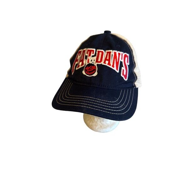 Fat Dans Navy & Beige Trucker Hat With Mesh Back - Picture 1 of 5